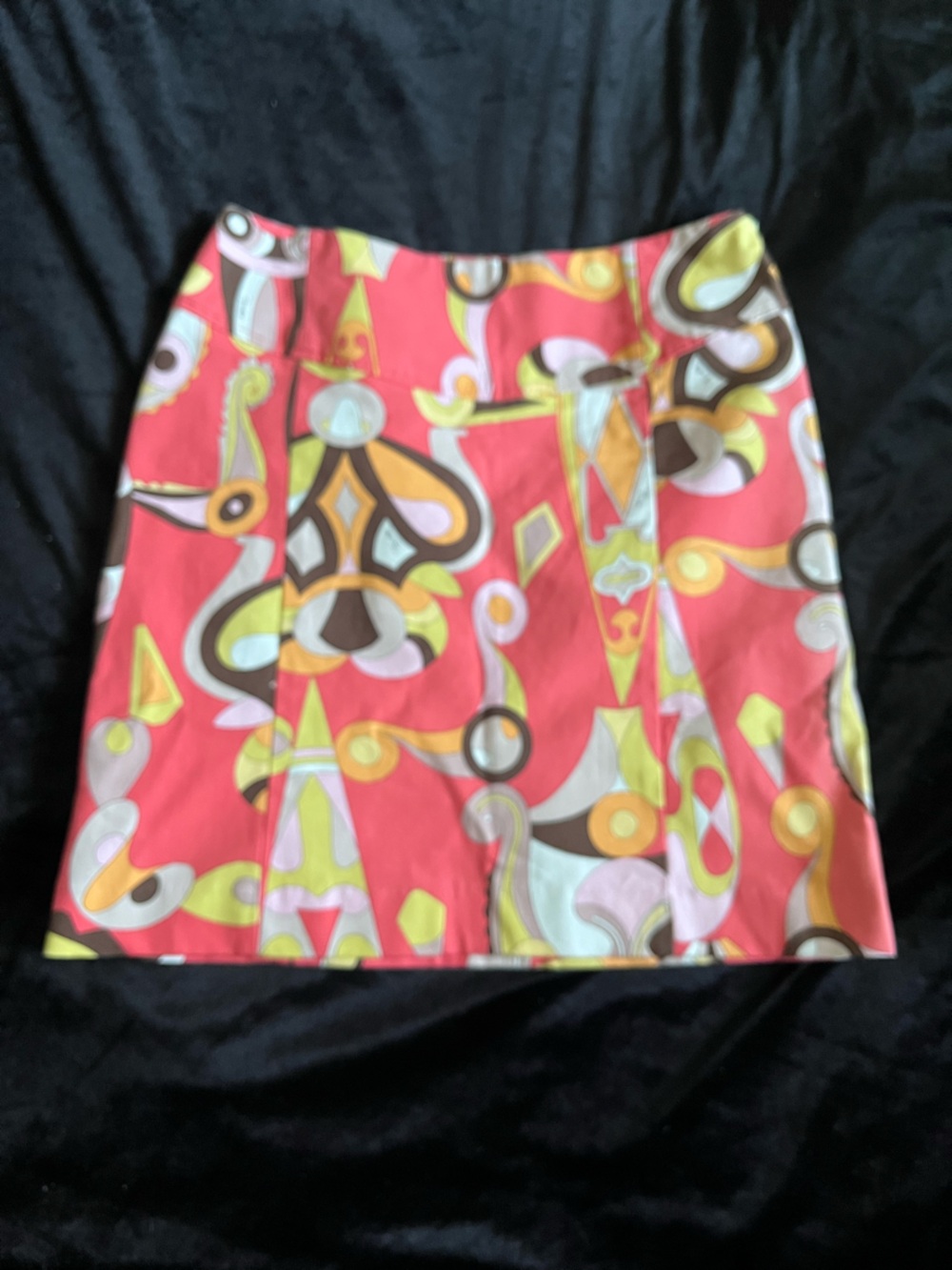 Emilio Pucci rare print SS2004 archive mini skirt size m